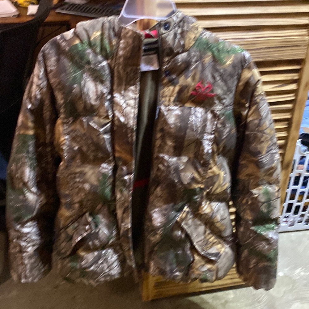 COPY - Womens real tree camo coat xl